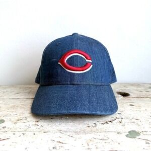Todd Snyder New Era Cincinnati Reds Hat White Oak Cone Denim Fitted 7 1/2 MLB